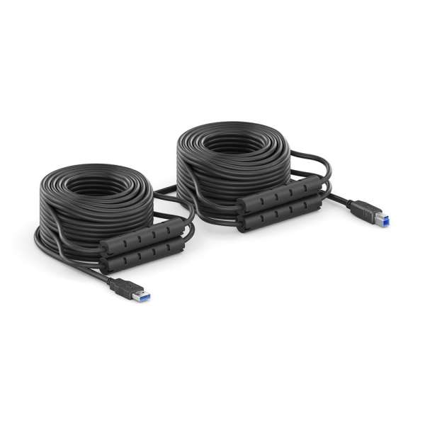 USB 3.2 Gen. 1x1 Aktiv Kabel - schwarz - 25,0m