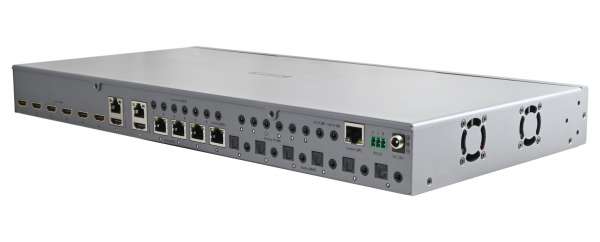 HDANYWHERE MHUB (6x6) 100A: 18Gbps 4K HDMI/HDBaseT + HDMI Matrix System mit einer 100m UHD 4K oder 150m 1080p Übertragungsreichweite.