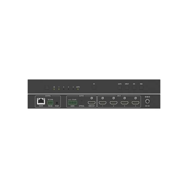 PureTools - 4x1 HDMI 2.0 Multiview Seamless Switch - 4K 60Hz (4:4:4) Seamless Multiviewer, mit TCP/IP und GUI Steuerung