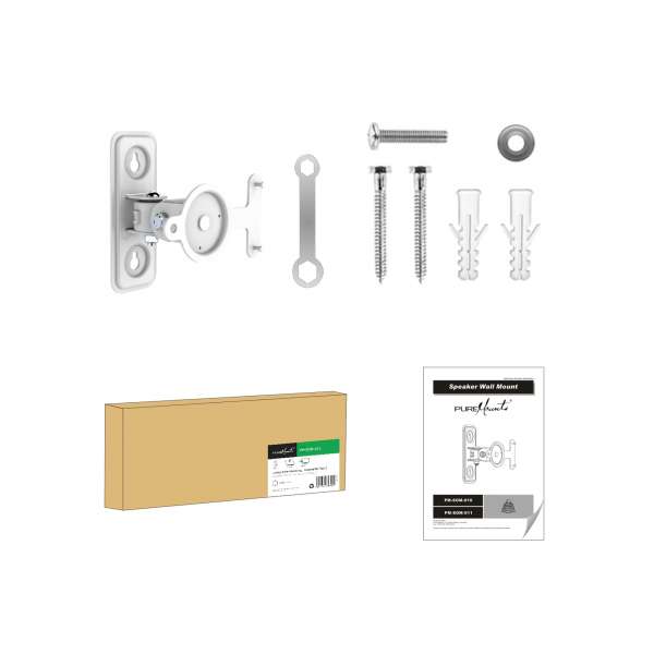 PureMounts® Lautsprecher Halterung Play3, weiß