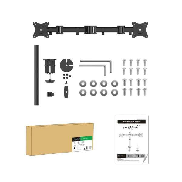 PureMounts® Schreibtisch Halterung - 2fach