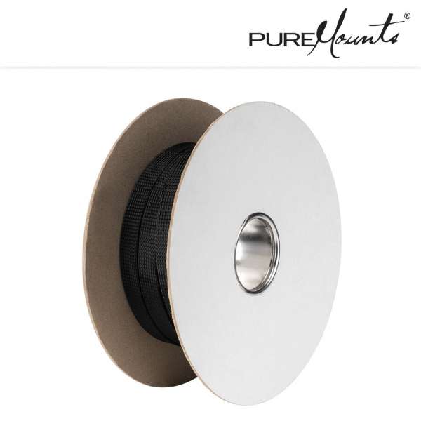 Kabelschlauch Polyester 50m Schwarz