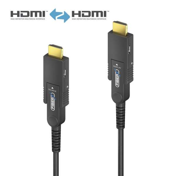 FiberX Serie - Micro HDMI/HDMI 4K Glasfaser Verlängerung - 60m