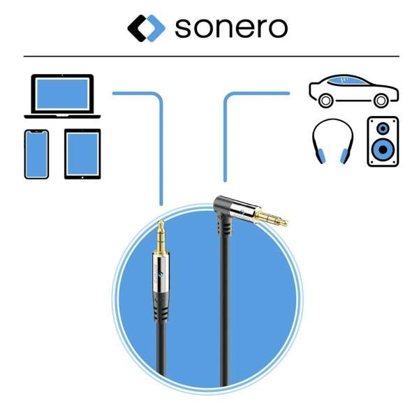 sonero 3,5mm Audio Kabel 1x90° 5,0m