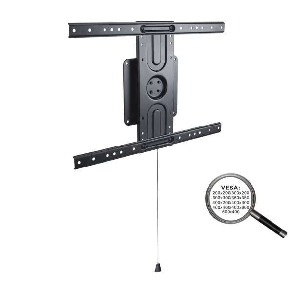 PureMounts® Querformat/Portrait-Wandhalterung für Flachbildschirme, schwarz