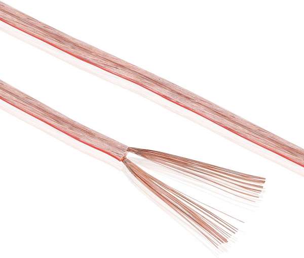 sonero Lautsprecherkabel 2x0,75mm², CCA 20,0m, transparent