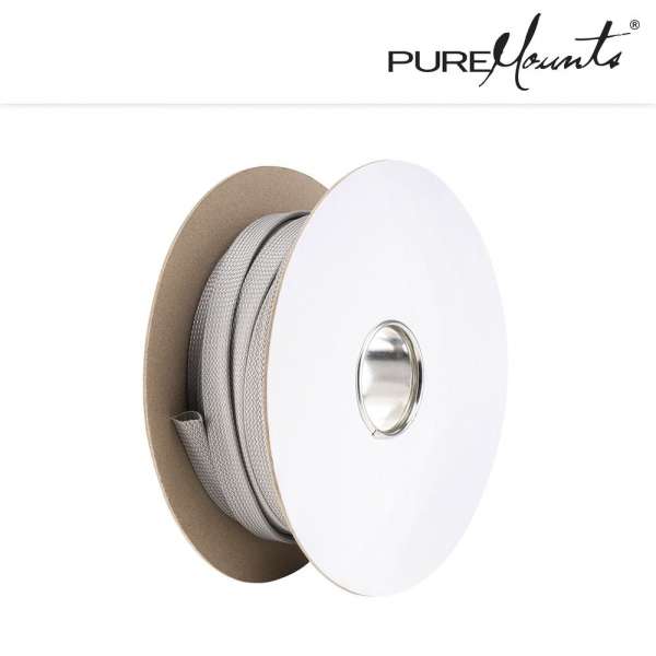 Kabelschlauch Polyester 50m Grau