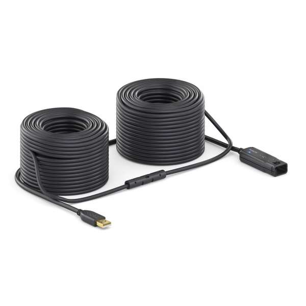 USB 2.0 Aktiv Verlängerung - schwarz - 24,0m