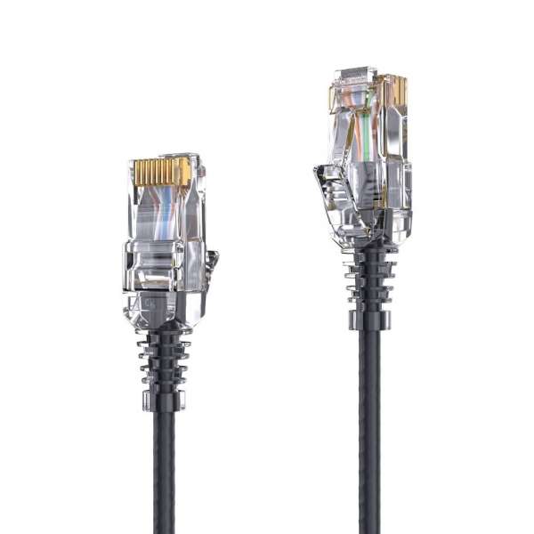 CAT 6 Patchkabel. SLIM - UTP - LSOH - schwarz - 2,00m