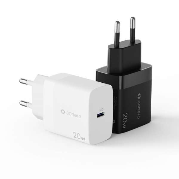 sonero USB-C Ladegerät - 1 Port - 20W PD - schwarz