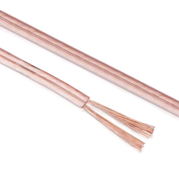 sonero Lautsprecherkabel 2x2,5mm², CCA 20,0m, transparent