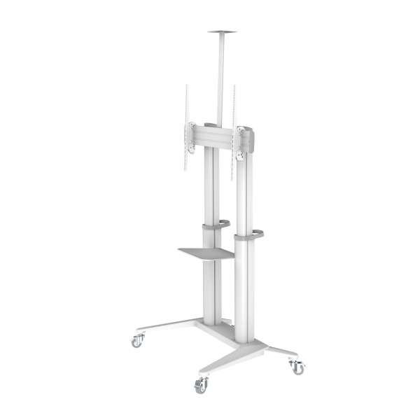 PureMounts® Premium TV Cart - Single Display bis 120", weiß