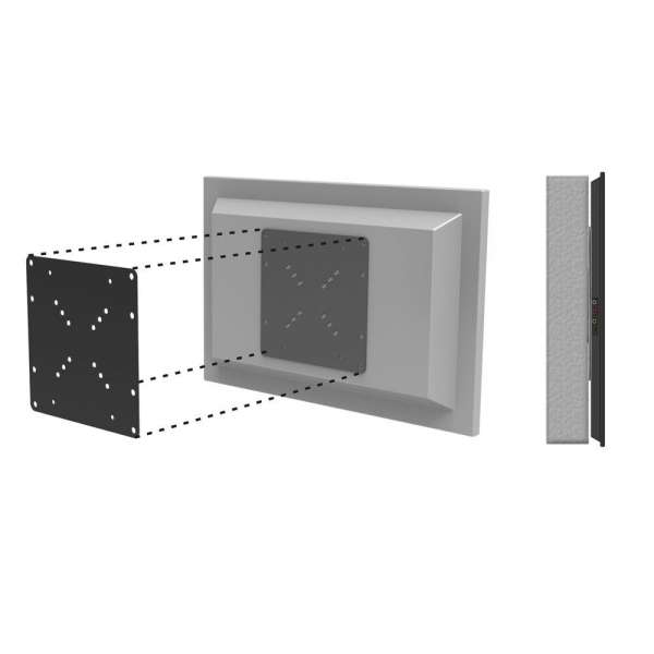 PureMounts® Universeller VESA Adapter 50x50 bis 200x200 schwarz