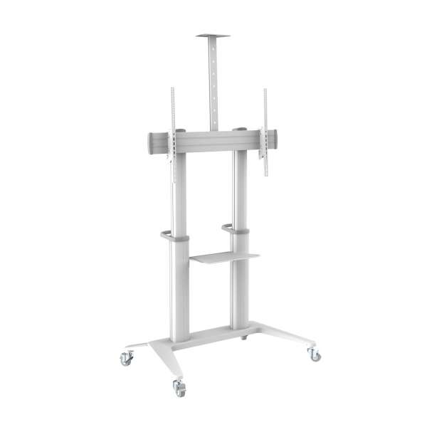 PureMounts® Premium TV Cart - Single Display bis 120", weiß