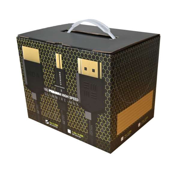 HDANYWHERE 18G 4K SlimWire MAX 1.5m High Speed Premium™ HDMI Kabel Big Box (x25 Kabel)