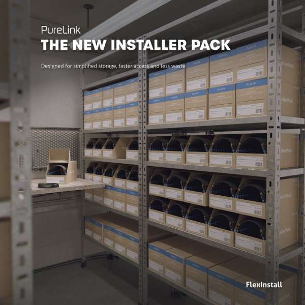 FlexInstall USB-C auf USB-C Kabel USB4 Gen2x2 20Gbps 100W 1.00m - Installer Pack 40 stk.