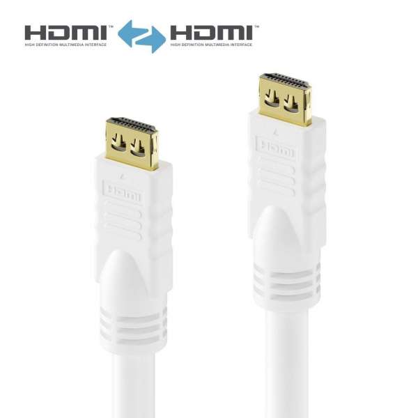 HDMI Kabel - PureInstall - weiß - 7,50m