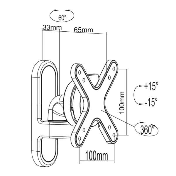 PureMounts® Monitor Halterung - Style 13-27"