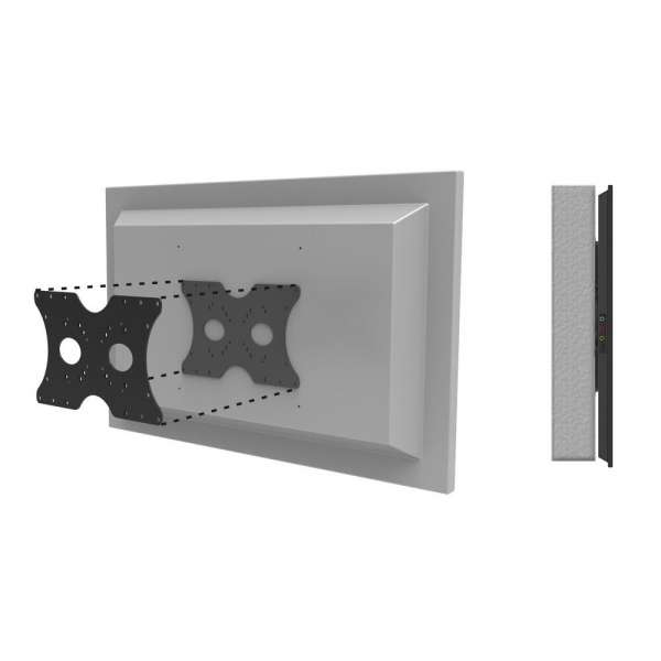 PureMounts® Universeller VESA Adapter 50x50 bis 400x200 schwarz