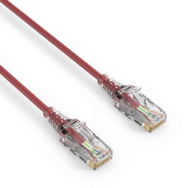 CAT 6 Patchkabel. SLIM - UTP - LSOH - rot - 0,50m