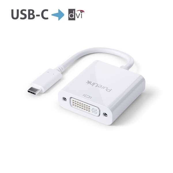 USB-C auf DVI Adapter - 1080p - iSerie - weiß - 0,10m