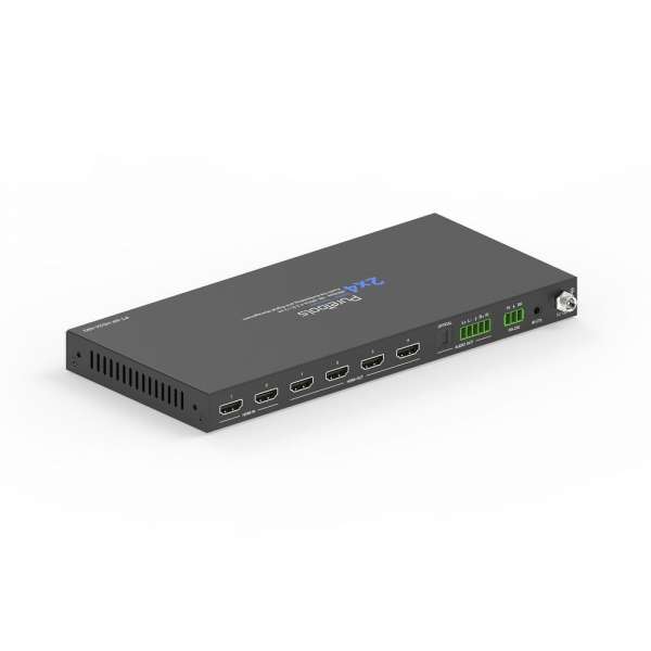 PureTools - 2x4 HDMI 2.1 Splitter / Switcher - 48Gbps - 8K (60Hz 4:2:0) 12 bit, Audio De-Embedding und Signal Management