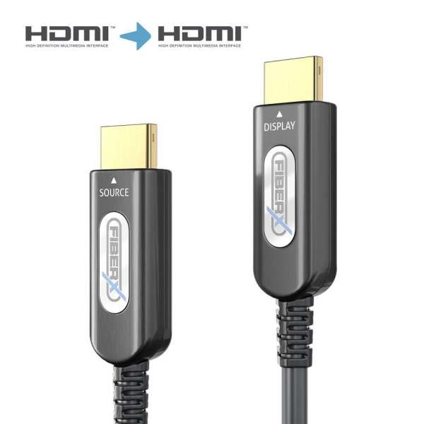 FiberX Serie - HDMI 4K Gepanzertes Glasfaser Extender Kabel - 50m