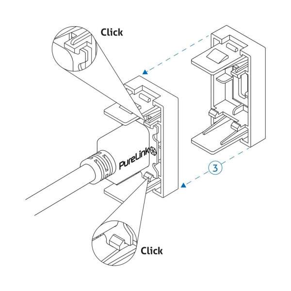 mediahub2 - ICS-kompatibles HDMI F/M Verbindungskabel - 1,00m