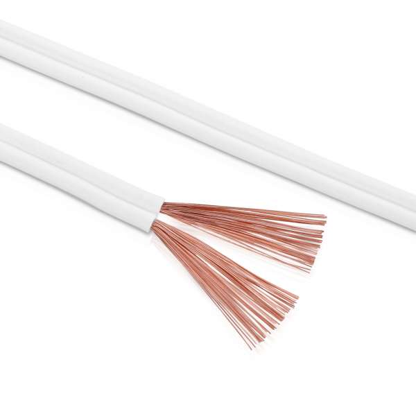 sonero Lautsprecherkabel 2x2,5mm², CCA 50,0m, weiß