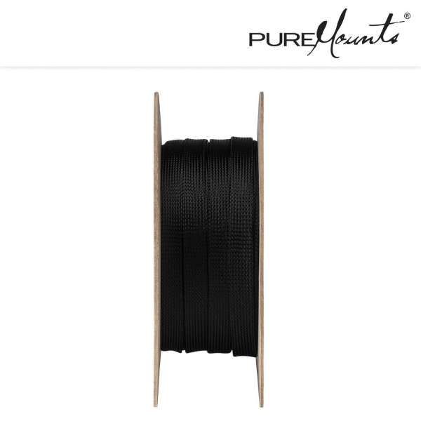 Kabelschlauch Polyester 50m Schwarz