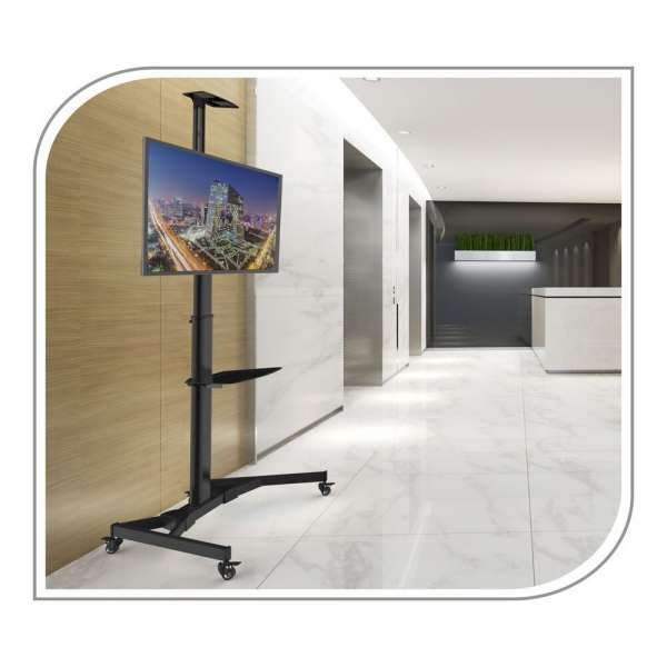 PureMounts® TV Standfuß mobil - Single Display bis 70"