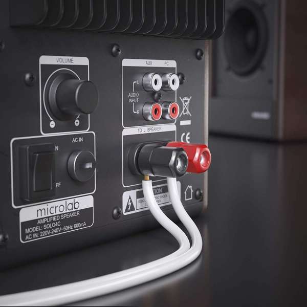 sonero Lautsprecherkabel 2x0,75mm², CCA 100m, weiß