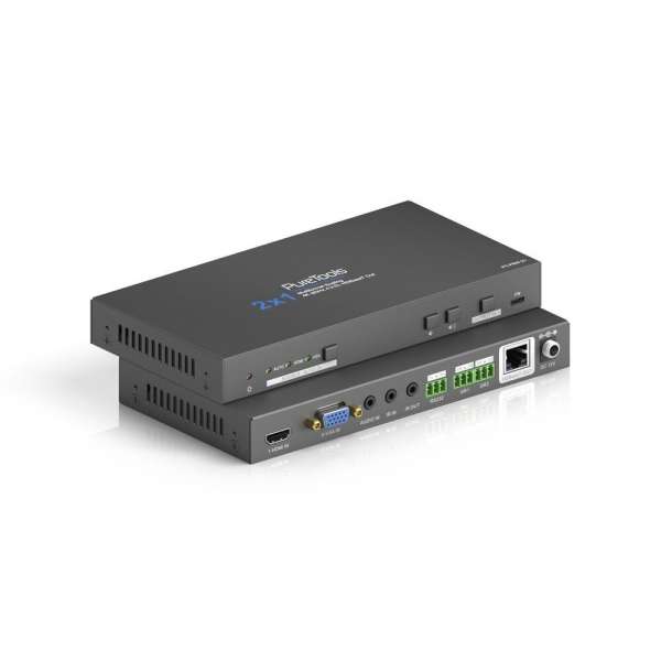 PureTools - Scaler Switcher 2x1, 4K, HDBaseT Ausgang