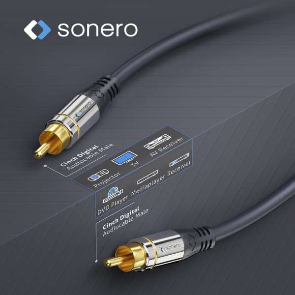 sonero Cinch Digital Audio Kabel 1,5m