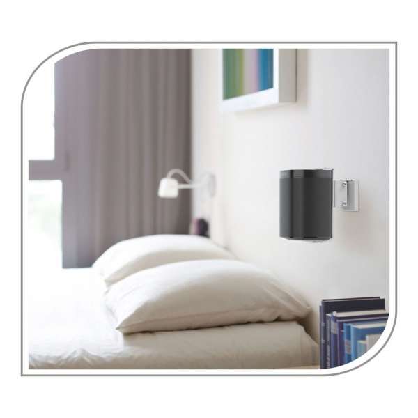 PureMounts® Lautsprecher Wandhalterung für Sonos® One, Sonos® One SL, Sonos® Play1, weiß