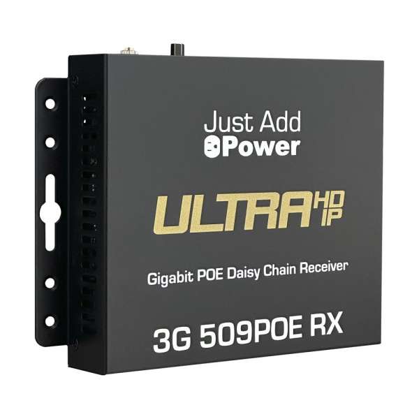 JustAddPower - Ultra Series 4K Daisy-Chain Decoder (Receiver) mit zusätzlichem POE-Netzwerkausgang