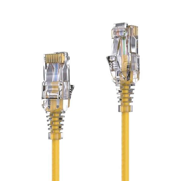 CAT 6 Patchkabel. SLIM - UTP - LSOH - gelb - 3,00m