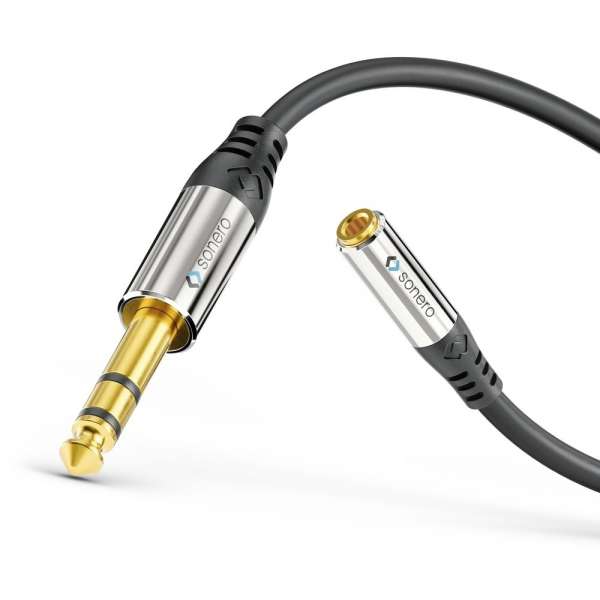 sonero 6,3mm auf 3,5mm Audio Adapter Kabel 0,25m