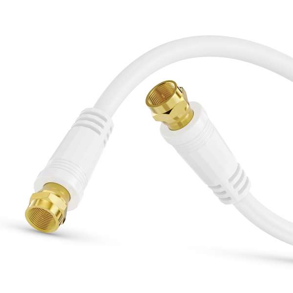 Sonero SAT Kabel, Class A, F Stecker / F Stecker, 15.0m , weiß