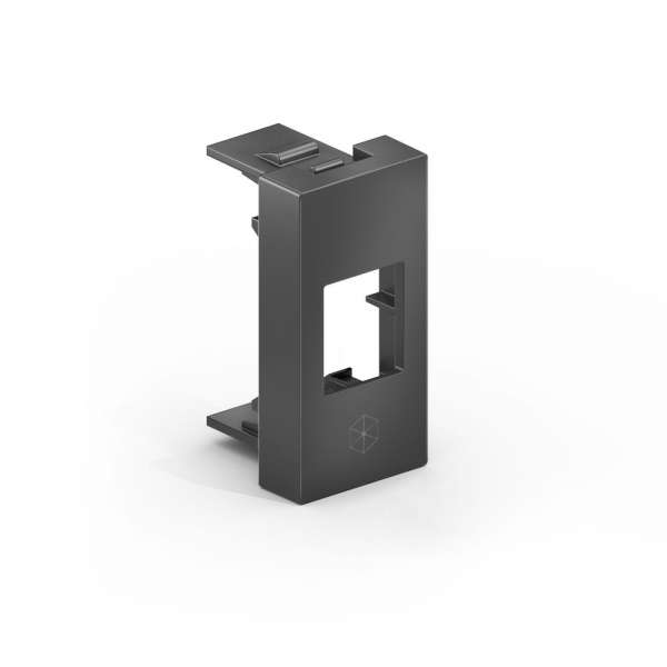 mediahub2 - Keystone-Steckplatzabdeckung - schwarz