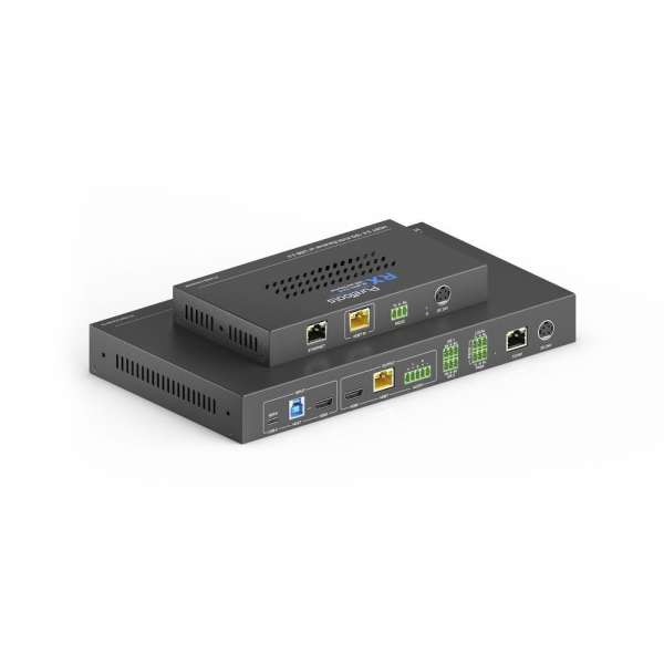 PureTools - HDBaseT 3.0 KVM Extender Set - USB-C/HDMI + USB Daten und Ethernet