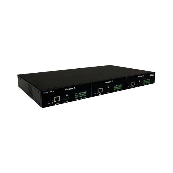 JustAddPower - MaxColor™ 4K60 Rackmount 3-in-1 Encoder 4:4:4 Encoder (Transmitter), 36-Bit in & out, Dolby & HDR-Unterstützung