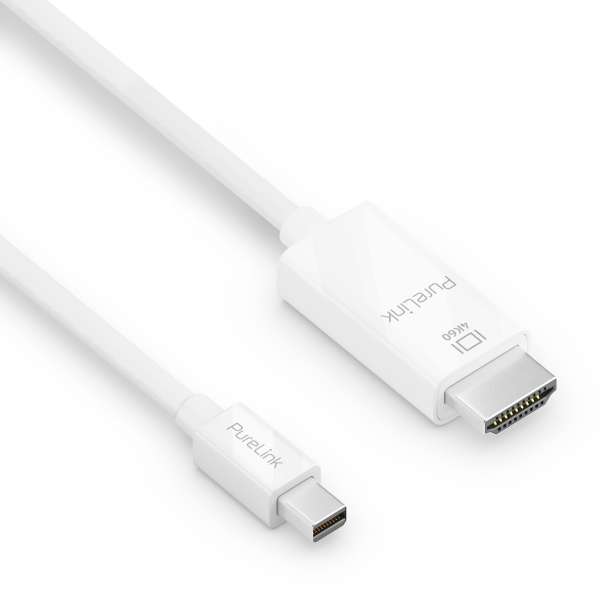 Mini DisplayPort auf HDMI Kabel - 4K60 - iSerie - weiß - 1,00m