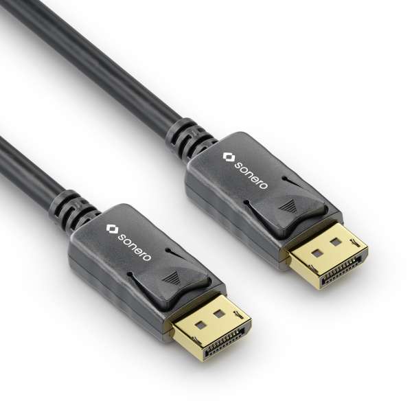 Sonero DisplayPort 1.4v Kabel, 8K60, 30AWG, schwarz, 2,00m