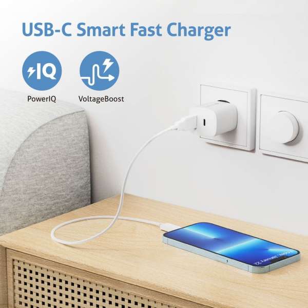 sonero USB-C & USB-A GaN Ladegerät - 2 Port - 33W PD - weiß