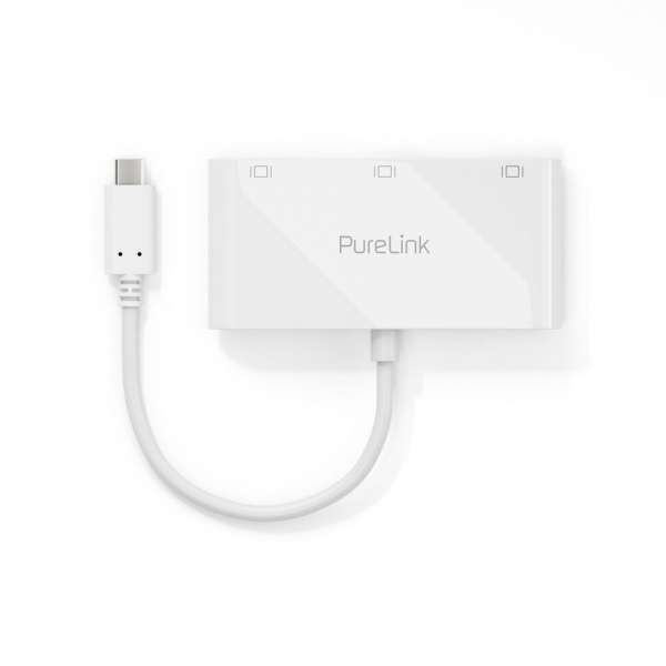 USB-C auf Multiport Adapter - iSerie - weiß - 0,10m