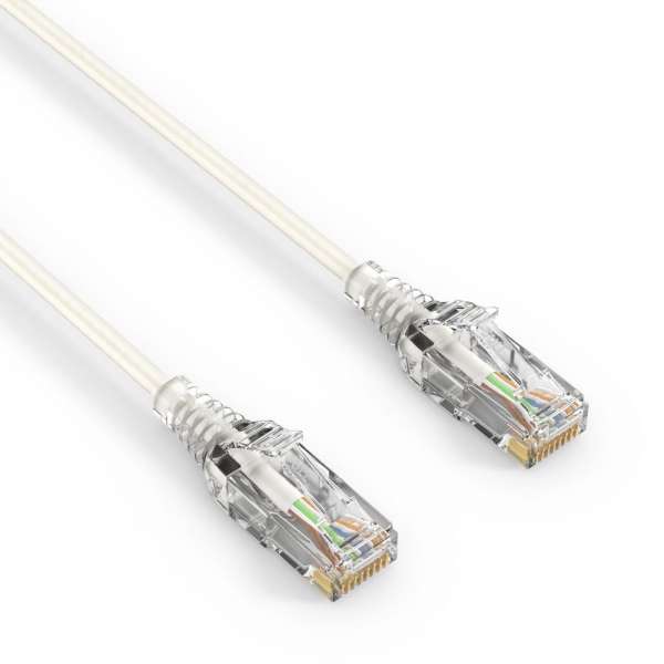 CAT 6 Patchkabel. SLIM - UTP - LSOH - weiß - 0,25m