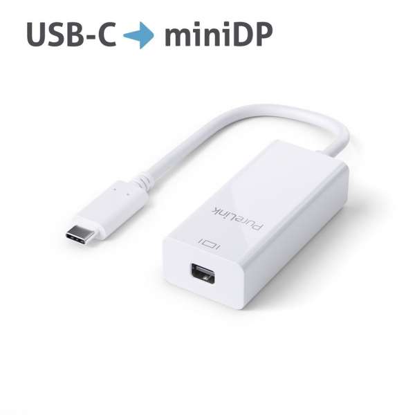 USB-C auf mini DisplayPort Adapter - 4K60 - iSerie - weiß - 0,10m