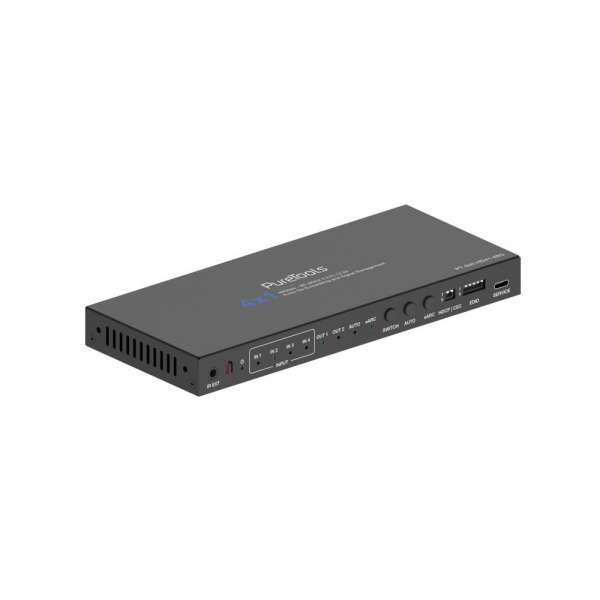PureTools - 4x1 HDMI 2.1 Switch - 48Gbps - 8K (60Hz 4:2:0) 12 bit, Audio De-Embedding und Signal Management
