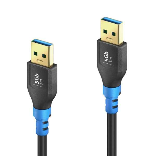 FlexInstall USB-A auf USB-A Kabel USB 3.0 5Gbps 3.00m